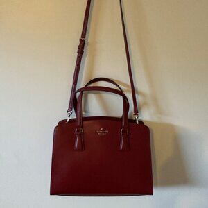 Kate Spade Perry Medium Satchel in Deep Red